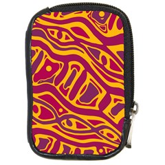 Orange abstract art Compact Camera Cases