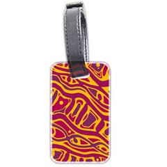 Orange abstract art Luggage Tags (Two Sides)