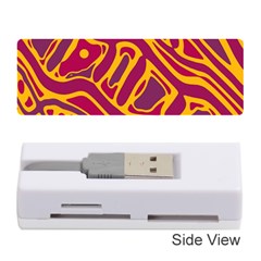 Orange abstract art Memory Card Reader (Stick) 