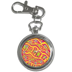 Orange Hot Abstract Art Key Chain Watches by Valentinaart