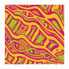 Orange Hot Abstract Art Medium Glasses Cloth (2-side)