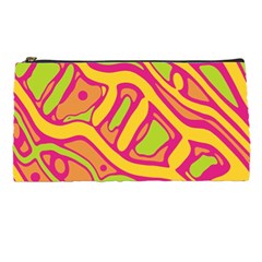 Orange Hot Abstract Art Pencil Cases