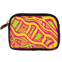 Orange Hot Abstract Art Digital Camera Cases