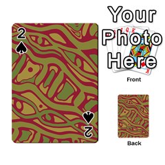 Brown Abstract Art Playing Cards 54 Designs 