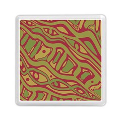 Brown Abstract Art Memory Card Reader (square)  by Valentinaart