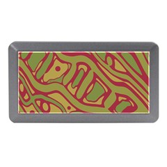 Brown Abstract Art Memory Card Reader (mini) by Valentinaart