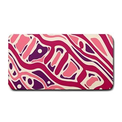 Pink And Purple Abstract Art Medium Bar Mats by Valentinaart