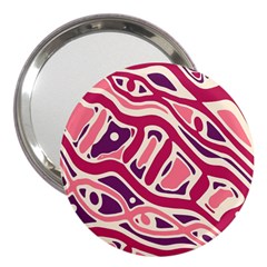 Pink And Purple Abstract Art 3  Handbag Mirrors by Valentinaart