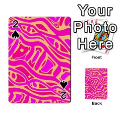 Pink Abstract Art Playing Cards 54 Designs 