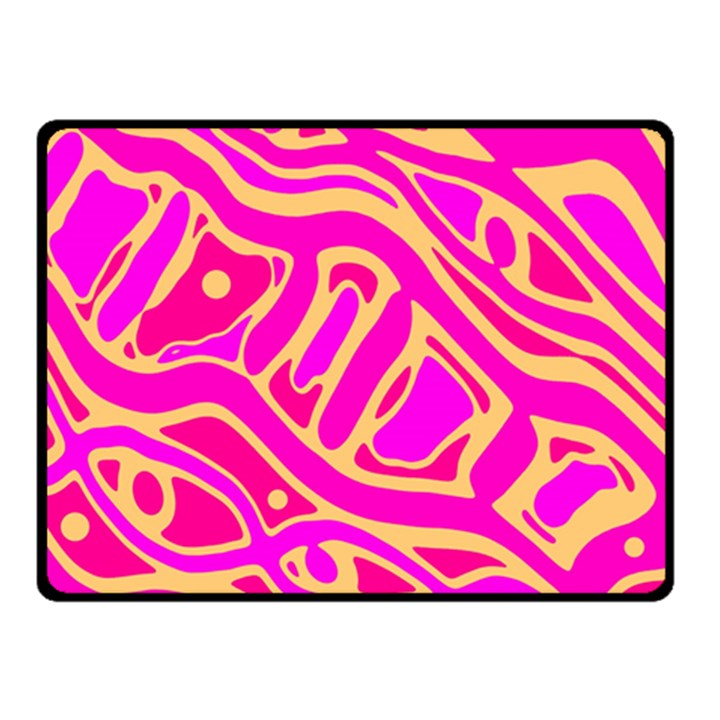 Pink abstract art Fleece Blanket (Small)