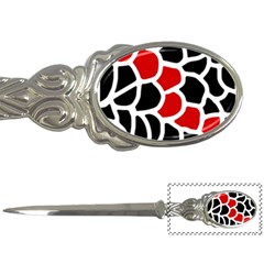 Red, Black And White Abstraction Letter Openers by Valentinaart