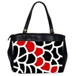 Red, black and white abstraction Office Handbags (2 Sides)  Back