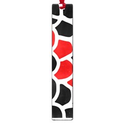 Red, Black And White Abstraction Large Book Marks by Valentinaart