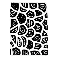 Black And White Playful Design Flap Covers (l)  by Valentinaart