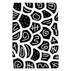 Black And White Playful Design Flap Covers (s)  by Valentinaart