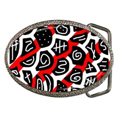 Red Playful Design Belt Buckles