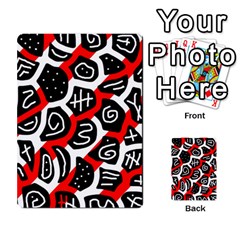 Red Playful Design Multi-purpose Cards (rectangle) 