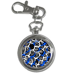 Blue Playful Design Key Chain Watches by Valentinaart