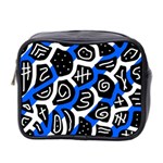 Blue playful design Mini Toiletries Bag 2-Side Front