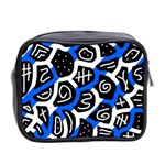 Blue playful design Mini Toiletries Bag 2-Side Back