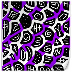 Purple Playful Design Canvas 20  X 20   by Valentinaart