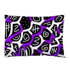 Purple Playful Design Pillow Case (two Sides) by Valentinaart