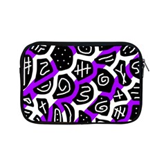 Purple Playful Design Apple Ipad Mini Zipper Cases by Valentinaart