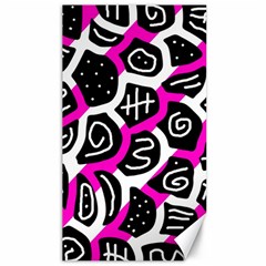 Magenta Playful Design Canvas 40  X 72  