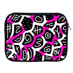 Magenta Playful Design Apple Ipad 2/3/4 Zipper Cases by Valentinaart