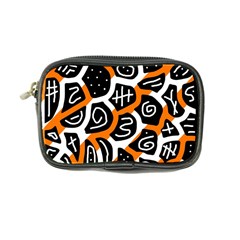 Orange Playful Design Coin Purse by Valentinaart