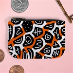 Orange playful design Mini Coin Purses Front