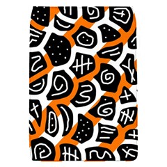 Orange Playful Design Flap Covers (s)  by Valentinaart