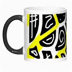 Yellow Playful Design Morph Mugs by Valentinaart