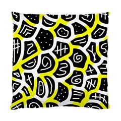 Yellow Playful Design Standard Cushion Case (one Side) by Valentinaart