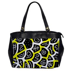 Yellow Playful Design Office Handbags by Valentinaart