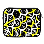 Yellow playful design Apple iPad 2/3/4 Zipper Cases Front