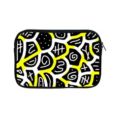 Yellow Playful Design Apple Ipad Mini Zipper Cases by Valentinaart