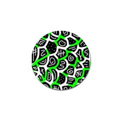 Green Playful Design Golf Ball Marker (4 Pack) by Valentinaart