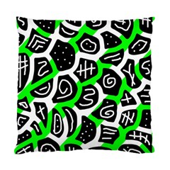 Green Playful Design Standard Cushion Case (two Sides) by Valentinaart