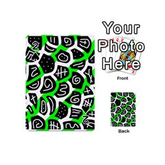 Green Playful Design Playing Cards 54 (mini)  by Valentinaart