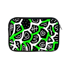 Green Playful Design Apple Ipad Mini Zipper Cases by Valentinaart