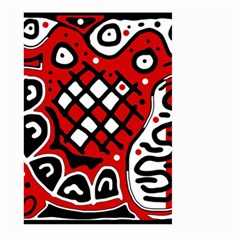 Red High Art Abstraction Large Garden Flag (two Sides) by Valentinaart