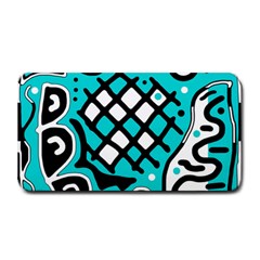 Cyan High Art Abstraction Medium Bar Mats