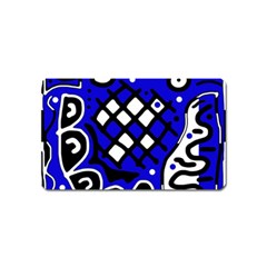 Blue High Art Abstraction Magnet (name Card)