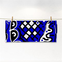 Blue High Art Abstraction Hand Towel