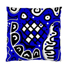 Blue High Art Abstraction Standard Cushion Case (one Side)