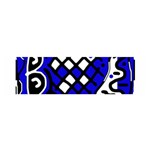 Blue high art abstraction Satin Scarf (Oblong) Front