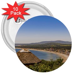 Landscape Aerial View Piriapolis Uruguay 3  Buttons (10 Pack) 