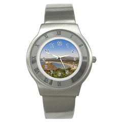 Landscape Aerial View Piriapolis Uruguay Stainless Steel Watch