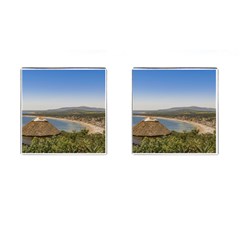 Landscape Aerial View Piriapolis Uruguay Cufflinks (square) by dflcprints